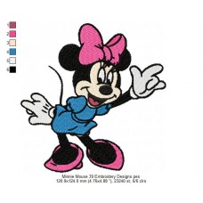 Minnie Mouse 39 Embroidery Designs
